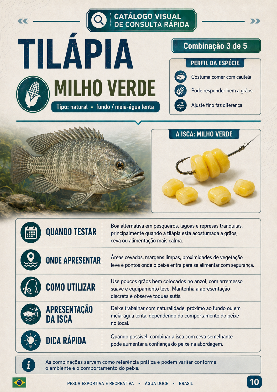 Tilápia com milho verde
